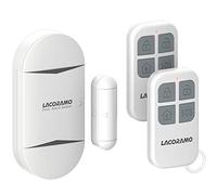 LACORAMO 130db Sensor de Alarma para Puertas y Ventanas con 2 Controle Remoto Campana de Apertura de Contacto magnético inalámbrico para niños,hogar,refrigerador,Tienda(1 Alarma 2 Controles