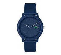 Lacoste.12.12 Collection 2011444 - Reloj analógico para Hombre, con Correa Negra de Silicona y Caucho