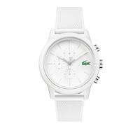 Lacoste.12.12 Collection 2011444 - Reloj analógico para Hombre, con Correa Negra de Silicona y Caucho