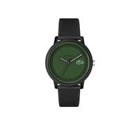 Lacoste.12.12 Collection 2011444 - Reloj analógico para Hombre, con Correa Negra de Silicona y Caucho