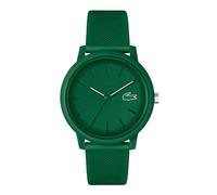 Lacoste.12.12 Collection 2011444 - Reloj analógico para Hombre, con Correa Negra de Silicona y Caucho