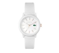 Lacoste.12.12 Collection 2011444 - Reloj analógico para Hombre, con Correa Negra de Silicona y Caucho