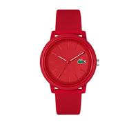 Lacoste.12.12 Collection 2011444 - Reloj analógico para Hombre, con Correa Negra de Silicona y Caucho