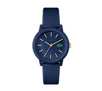 Lacoste.12.12 Collection 2011444 - Reloj analógico para Hombre, con Correa Negra de Silicona y Caucho