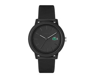 Lacoste.12.12 Collection 2011444 - Reloj analógico para Hombre, con Correa Negra de Silicona y Caucho