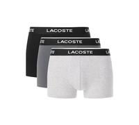 Lacoste 3-Pack Stretch Cotton Bóxer para Hombre Argent Chine/Lauze-Noir M