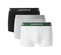 Lacoste 3-Pack Stretch Cotton Bóxer para Hombre Noir/Blanc-Argent Chine XL