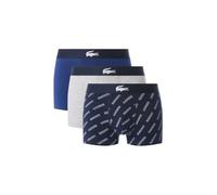 Lacoste Lote de 3 bóxers de algodón elástico con estampado Lacoste. Talla L. Color Azul
