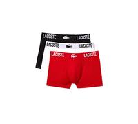Lacoste 5H3321 Ropa Interior, Noir/Rouge-Blanc, L para Hombre