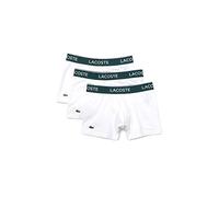 Lacoste 5H3389 Boxer Corto para Hombre, Blanc, L (Pack de 3)