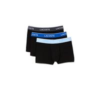 Lacoste - Pack de 3 calzoncillos bóxer en azul marino con cinturilla a contraste Taille 3 - S Negro / Azul / Gris Oscuro