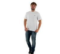 Lacoste Camiseta Moderna para Hombre (Paquete de 1), Blanco, XS