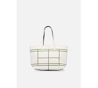Lacoste Anna Zipped Shopping Bag Printed Tennis Court T.U Blanco