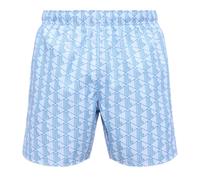 Lacoste - Bañador de Largo Medio con Estampado de Monograma - Swimwear - Hombre - Azul - L -