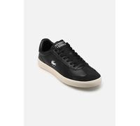 Lacoste Tenis Baseshot Pro de piel para hombre, BLK/OFF WHT, 42 EU