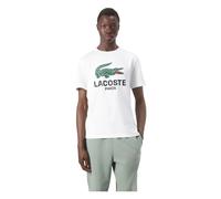 Lacoste - Big Chest Logo Crewneck Tee - Tops - Hombre - Blanco - S -