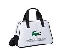 Lacoste Bolsa de deporte, bolsa de viaje, color blanco
