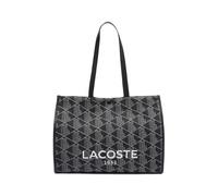 Lacoste - Bolso Tote Grande Heritage Jacquard - Bags - Mujer - Negro - ONE SIZE -