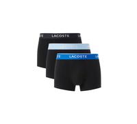 Lacoste de los hombres Pack de 3 baÃºles elásticos de algodón, Negro