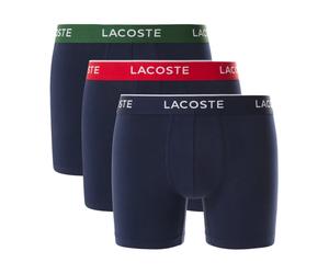Lacoste - Boxers de Algodón Elástico - Tripack - Underwear - Hombre - Azul - M -