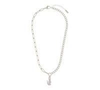 LACOSTE Cadena 'Crocodile' lila / plata One Size lila / plata