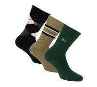 Lacoste Calcetines Diseño Variado de Algodón para Adultos Unisex Pack (GT7129)