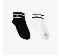 Lacoste Calcetines unisex RA2932 (paquete de 1), Negro/Blanco, 39-42