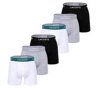 LACOSTE Calzoncillo boxer gris moteado / negro / blanco XXL EUR