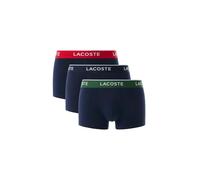 Lacoste Calzoncillos elásticos de algodón para hombre, azul marino, verde y rojo, paquete de 3, Azul marino/verde/rojo, L