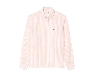 Lacoste - Camicia a righe - Shirts - Hombre - Rosa - L -