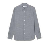 Lacoste - Camicia in flanella di cotone - Shirts - Hombre - Azul - XL -