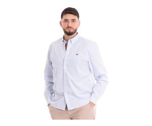 Lacoste - Camicia Manica Lunga - Shirts - Hombre - Azul - M -