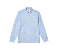 Lacoste - Camisa Casual de Lino Azul Claro - Shirts - Hombre - Azul - S -