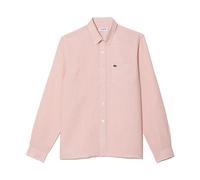Lacoste - Camisa Casual de Lino - Shirts - Hombre - Rosa - M -