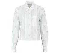 Lacoste Camisa Chemise courte jacquard popeline regular fit in Blanco FR 36