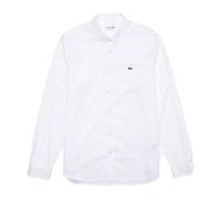 Lacoste - Camisa de Algodón Simple con Botones de Nácar - Shirts - Hombre - Blanco - 2XL -