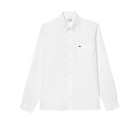Lacoste- Camisa de Lino Corte Regular- Shirts- Hombre- Blanco- M- Camisa de Lino Corte Regular