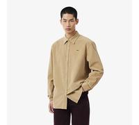 LACOSTE Camisa de pana, Regular Fit. Color beige