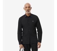 LACOSTE Camisa de popelina, de manga larga. Color Azul Oscuro