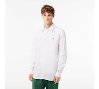 LACOSTE Camisa de popelina, de manga larga. Color Blanco