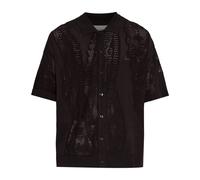 Lacoste - Camisa de punto calado con cocodrilo - Shirts - Hombre - Marrón - XL -