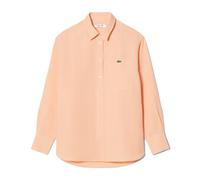 Lacoste - Camisa Oversize de Lino - Shirts - Mujer - Naranja - S -