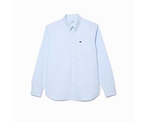 Lacoste - Camisa Oxford Sleeved Hombre Color: White/Overview (F6z) Talla: Talla 38