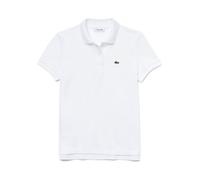 Lacoste- Camisa Polo Blanca con Parche de Cocodrilo- Tops- Mujer- Blanco- XL- Camisa Polo Blanca con Parche de Cocodrilo