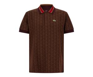Lacoste - Camisa Polo Clásica de Jacquard con Monograma - Tops - Hombre - Marrón - XL -