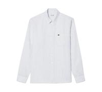 Lacoste - Camisa Regular Fit de Lino Azul/Azul/Blanco - Shirts - Hombre - Azul - L -