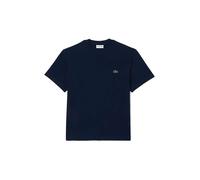 Lacoste Camiseta Hombre 04 Algodón Azul oscuro con logo clásico M