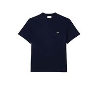 Lacoste Camiseta de algodón con bolsillo en el pecho, color azul median, azul marino, XXL
