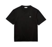 Lacoste - Camiseta de Algodón Premium de Cuello Redondo - Tops - Mujer - Negro - S -