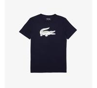 Lacoste Sport TH2042 Camiseta y Cuello Turtle, Hombre, Azul Marino/Blanco, M